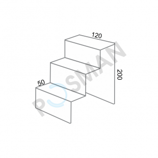 Горка под товар, 3-х ступенчатая изображение