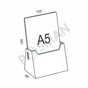 Лифлетница настольная (1 секция) изображение