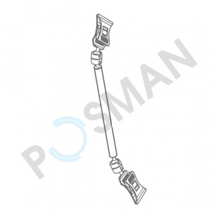 Универсальный ценникодержатель с двумя прищепками, прозрачный изображение