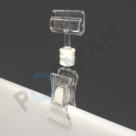 Держатель таблички (узкий) с зажимом на край коробок, толщиной до 10 мм изображение