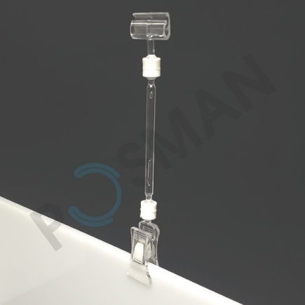 Держатель таблички (узкий) с зажимом на край коробок, толщиной до 10 мм изображение