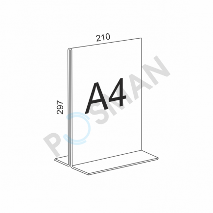 Информационная подставка с плоским основанием изображение
