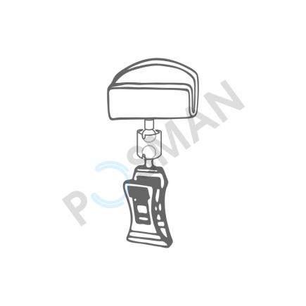 Поворотный держатель ценника до 1 мм для корзин и коробок изображение