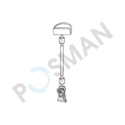 Поворотный держатель ценника до 1 мм для корзин и коробок изображение