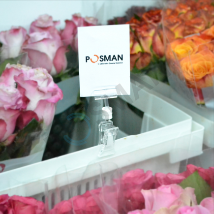 Держатель таблички (узкий) с зажимом на край коробок, толщиной до 10 мм изображение