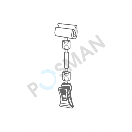 Держатель таблички (узкий) с зажимом на край коробок, толщиной до 10 мм изображение