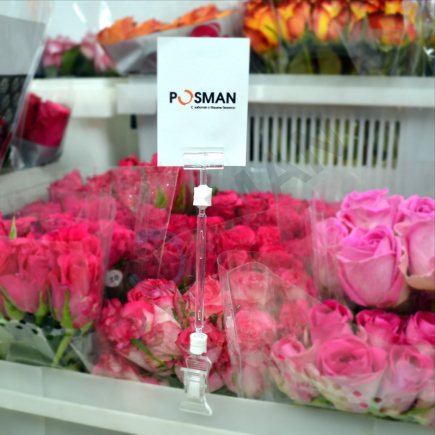 Держатель таблички (узкий) с зажимом на край коробок, толщиной до 10 мм изображение