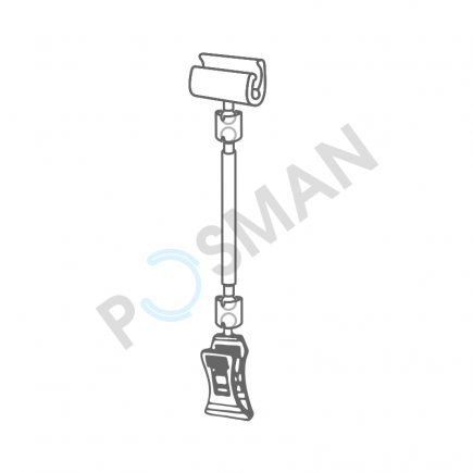 Держатель таблички (узкий) с зажимом на край коробок, толщиной до 10 мм изображение