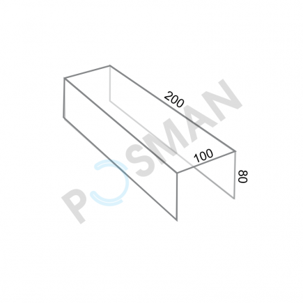 Подиум универсальный, П-образный, широкая стенка изображение