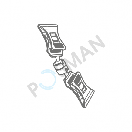 Универсальный ценникодержатель с двумя прищепками, прозрачный изображение