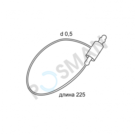 Полоска-замок, ширина 0,5мм ультратонкая (прозрачная) изображение
